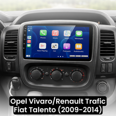 Opel Vivaro/Renault Traffic/Fiat Talento 14-21 - 9" radio med Apple CarPlay och Android Auto 