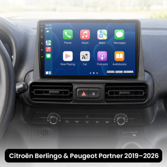 Citroën Berlingo/Peugeot Partner 19-26 - 10,1" radio med Apple CarPlay och Android Auto
