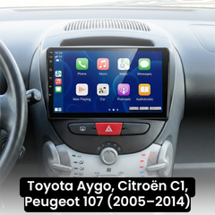 107, C1, Aygo 2005-2014 - 10,1" Radio m. Apple CarPlay og Android Auto
