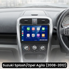 Suzuki Splash/Opel Agila - Radio de 9" con Apple CarPlay y Android Auto