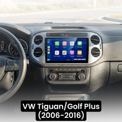 VW Tiguan/Golf Plus 06-16 - 9" radio med Apple CarPlay och Android Auto 