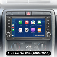 Audi A4 00-08 - 7" radio Apple CarPlaylla ja Android Autolla (design 1)