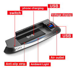 Ford Mustang GT 2016-2021 Wireless Phone Charger with 15W Fast Charging 