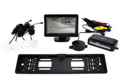 Parking assistance system with 4.3-inch TFT display, camera and white sensors