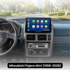 Mitsubishi Pajero Mini radio 1998-2008 - 9" med Apple CarPlay og Android Auto 