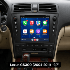 Lexus GS300 2004-2011 - Rádio 9,7" com Apple CarPlay e Android Auto 