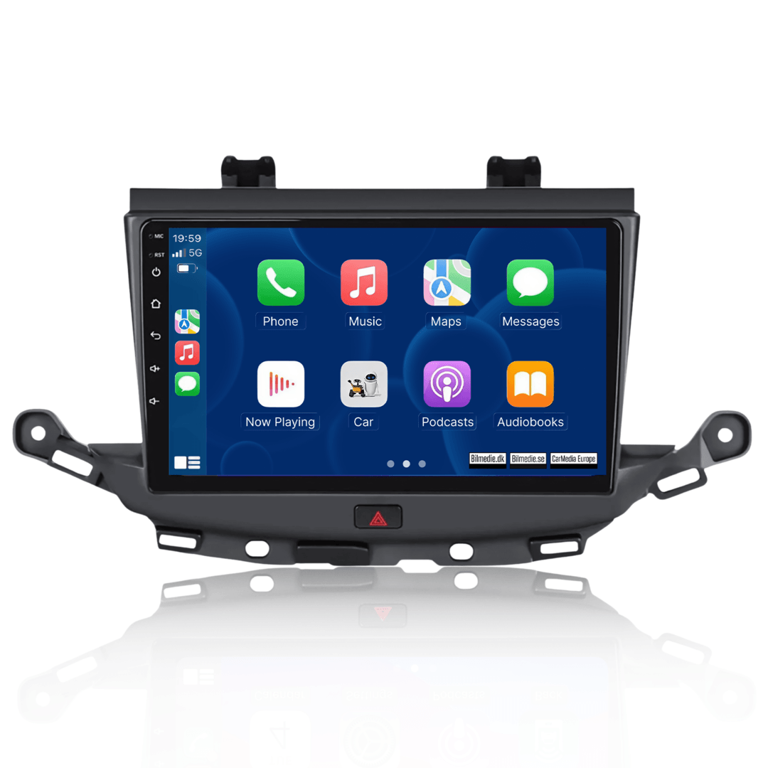 Opel Astra K 2016-2020 - 9" Radio m. Apple CarPlay og Android Auto
