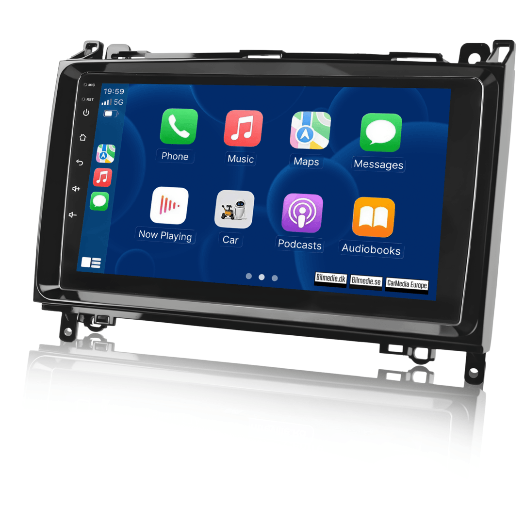 Mercedes-Benz A-Klasse, B-Klasse, V-Klasse, Sprinter 04-16 - 9" autorádio s Apple CarPlay a Android Auto 