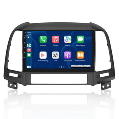 Hyundai Santa Fe 2006-2012 – 9" radio met Apple CarPlay en Android Auto 