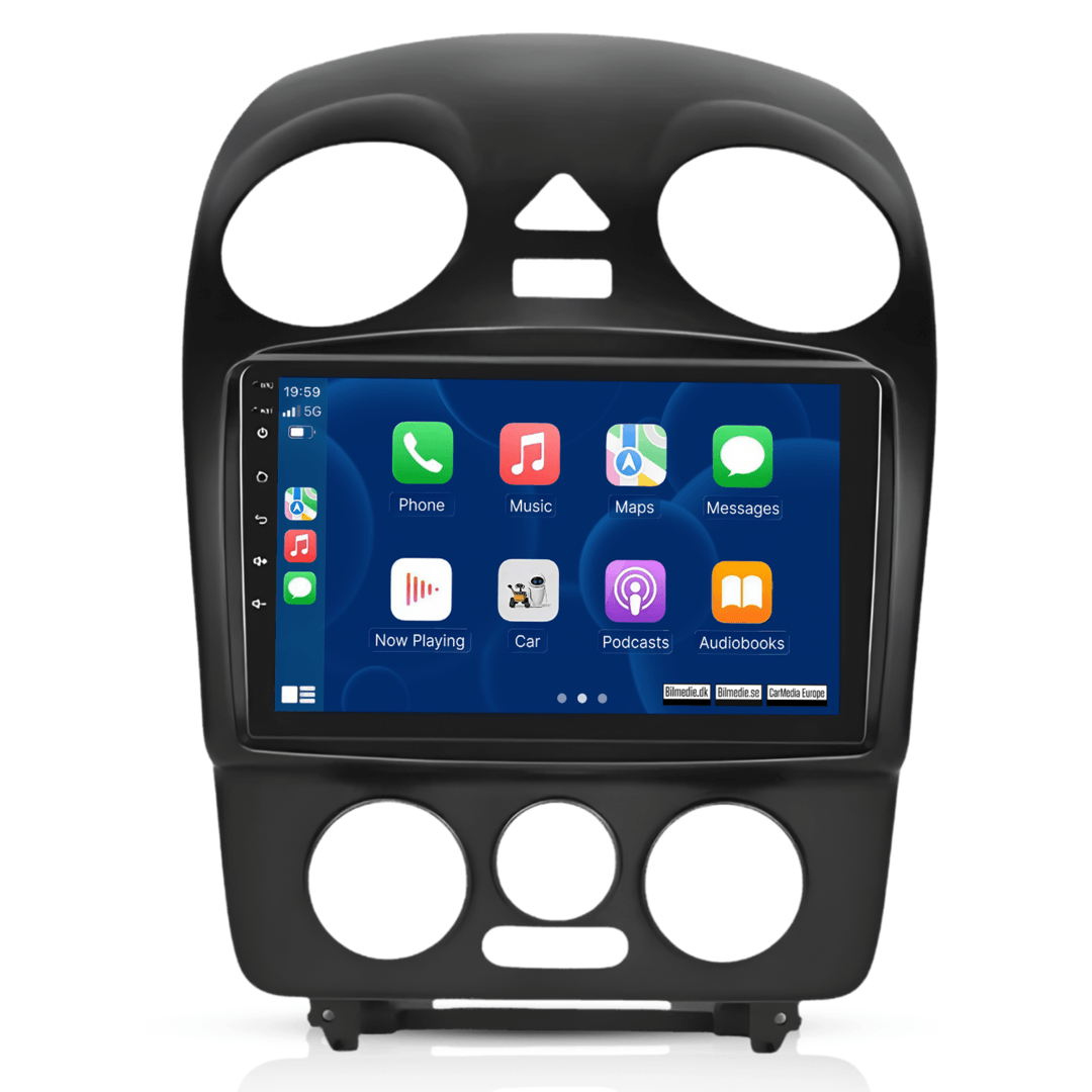 VW Beetle 98-11 - 9" rádio s Apple CarPlay a Android Auto
