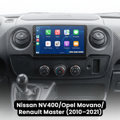 Nissan NV400/Opel Movano/Renault Master 11-19 - Rádio 10,1" com Apple CarPlay e Android Auto
