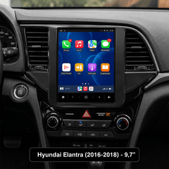Hyundai Elantra 2016-2018 - Rádio 9,7" com Apple CarPlay e Android Auto 