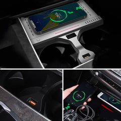 BMW X5 / X6 2019-2025 Kabelloses Handy-Ladegerät mit 15W Schnellladefunktion 