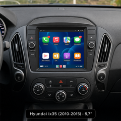 Hyundai ix35 2010-2015 - Rádio 9,7" com Apple CarPlay e Android Auto 