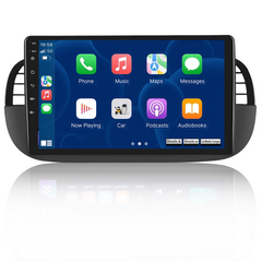 Fiat 500 07-15 - 9" rádio s Apple CarPlay a Android Auto 