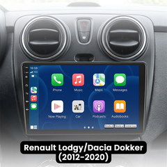 Renault Lodgy/Dacia Dokker 2012-2020 - 9" Radio m. Apple CarPlay og Android Auto