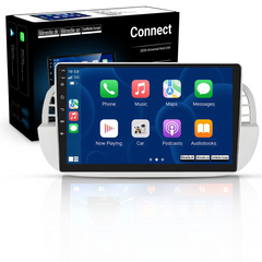 Fiat 500 07-15 - 9" rádio s Apple CarPlay a Android Auto 