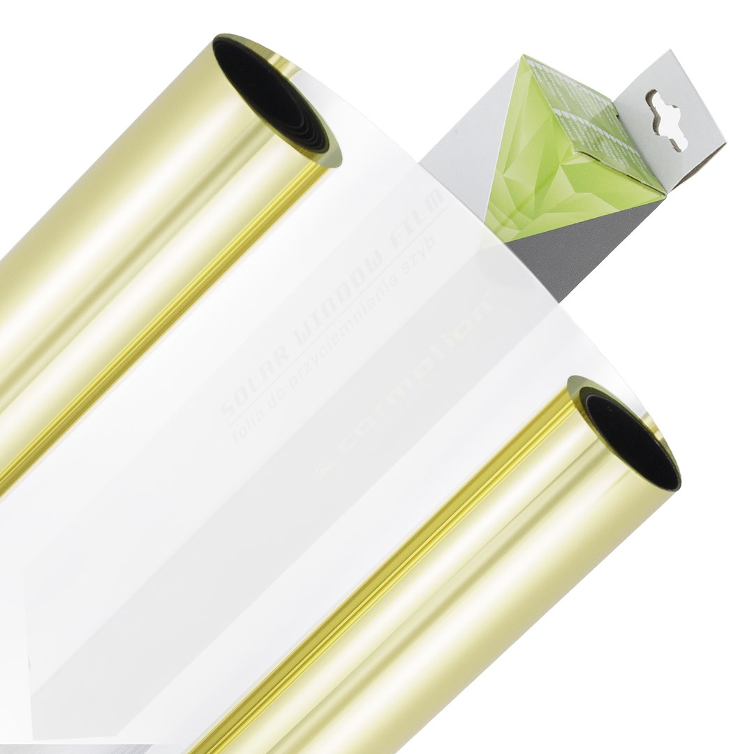 CARMOTION gold and silver car window tint film