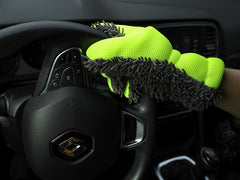 CARMOTION Mikrofaser-Waschhandschuh mit Mesh