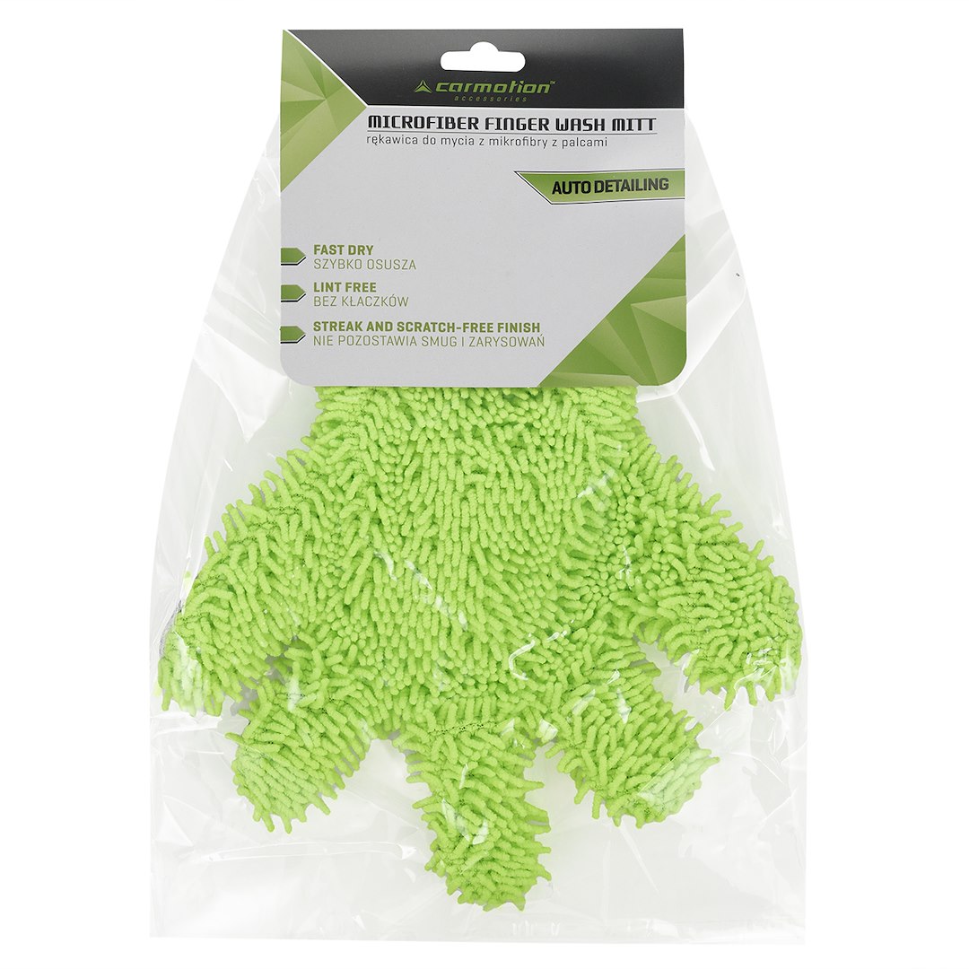 Mikrofaser-Chenille-Waschhandschuh mit Mesh