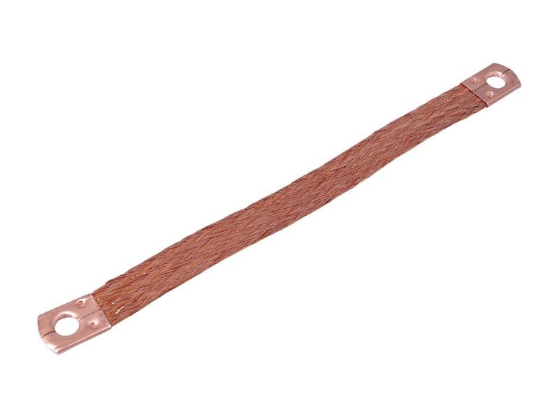 Kupfer-Geflechtband 220 mm mit Ösen an beiden Enden