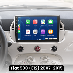 Fiat 500 07-15 - 9" rádio s Apple CarPlay a Android Auto 