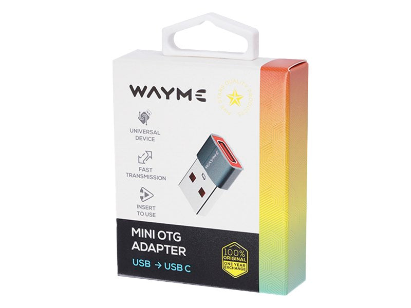 Adaptador OTG WAYME com USB e USB-C