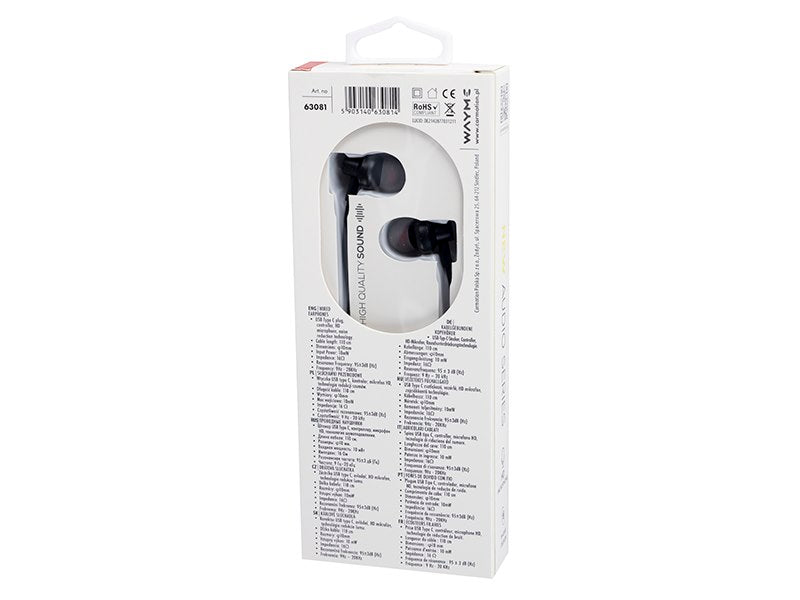 USB-C earphones in an in-ear design from WAYME