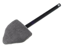 Microfiber window cleaner with triangular head and 38 cm handle