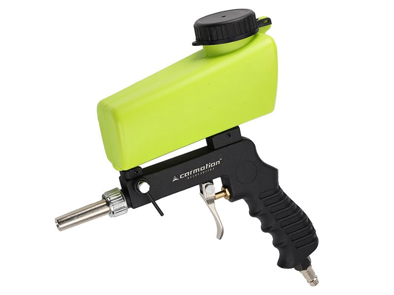 CARMOTION sandblasting gun with top-mounted tank