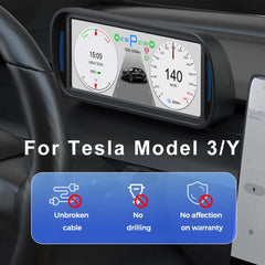 6.8" IPS HD HUD Skærm til Tesla Model 3/Y – Plug & Play Head-Up Display – Bilmedie.dk