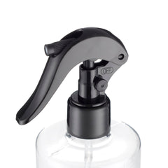 Průhledná rozprašovací láhev 500 ml s ergonomickým úchopem
