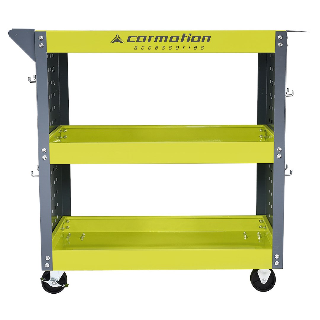 Chariot d’atelier avec panneaux latéraux et 3 étagères de CARMOTION