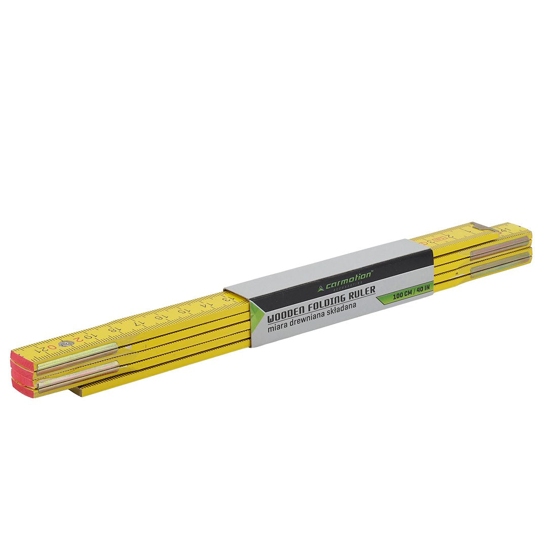 Mètre pliant en bois 1 m double face