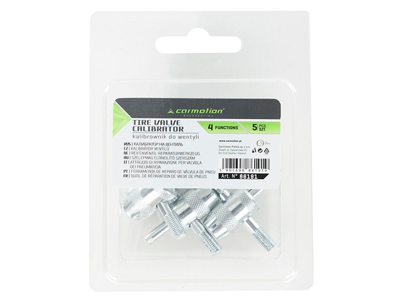 Conjunto de ferramentas para válvulas de pneus e pneus sem câmara de ar