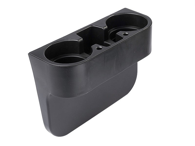 Car cup holder and organiser with space for drinks and everyday essentials