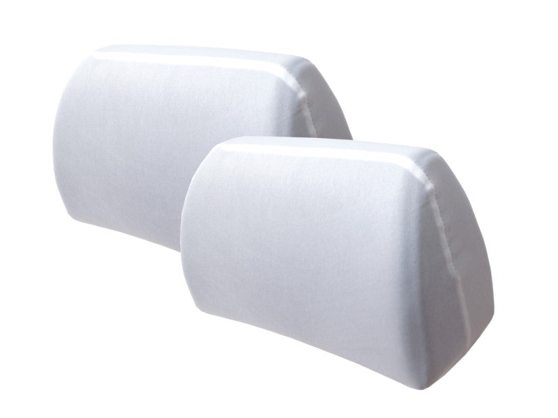 Witte hoofdsteunhoezen van CARMOTION, 2 stuks