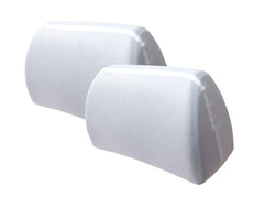 Witte hoofdsteunhoezen van CARMOTION, 2 stuks