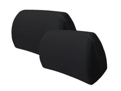 Zwarte hoofdsteunhoezen van CARMOTION, 2 stuks