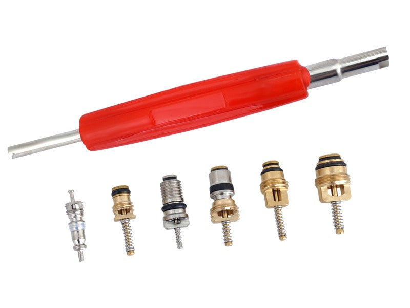 Kit 41 pièces avec valves de climatisation et clé pour valves en plastique