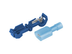 Connecteurs rapides en T bleus pour câbles de 2,5 à 4,0 mm², lot de 5