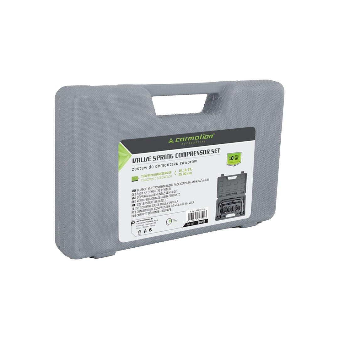 Ventilfeder-Spannersatz mit 5 Adaptern für verschiedene Ventildurchmesser