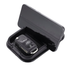 Tapete antiderrapante com suporte para telemóvel integrado para o interior do automóvel