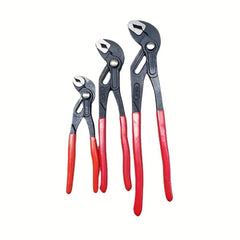 3-piece water pump pliers set 7", 10" and 12" with wide opening 