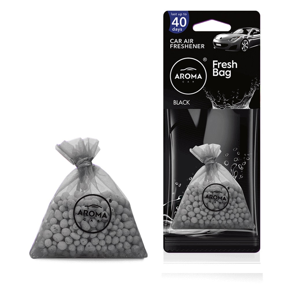 Aroma Fresh Bag Black autós illatzsák kerámiagyöngyökkel