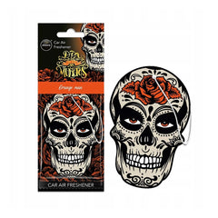 MUERTOS lebka – vôňa do auta s vôňou Orange Man Island Driftwood