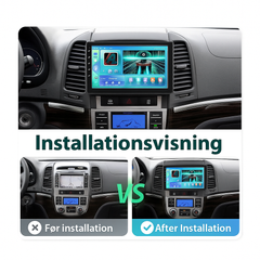 Hyundai Santa Fe 2006-2012-9 "Radio with Apple CarPlay and Android Auto