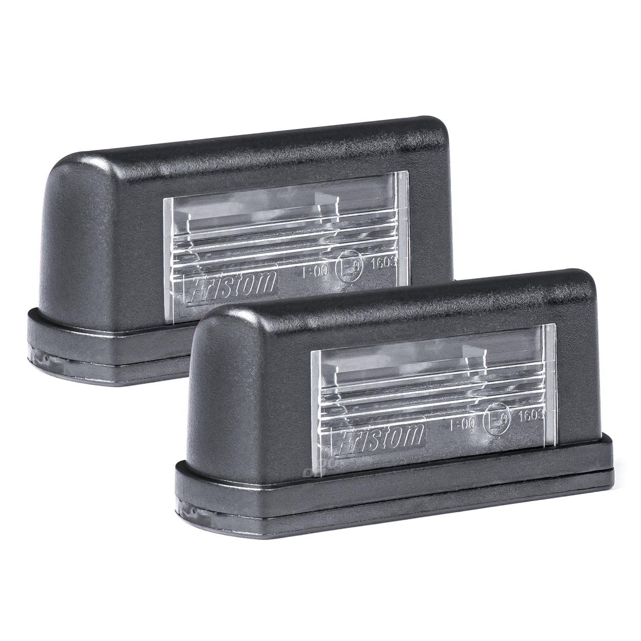 Luzes brancas da matrícula em conjunto de 2 unidades.