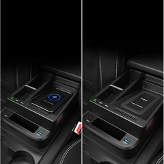 Honda CR-V 2017-2022 Trådløs Mobiloplader med Armlænsopbevaring og 15W hurtigopladning