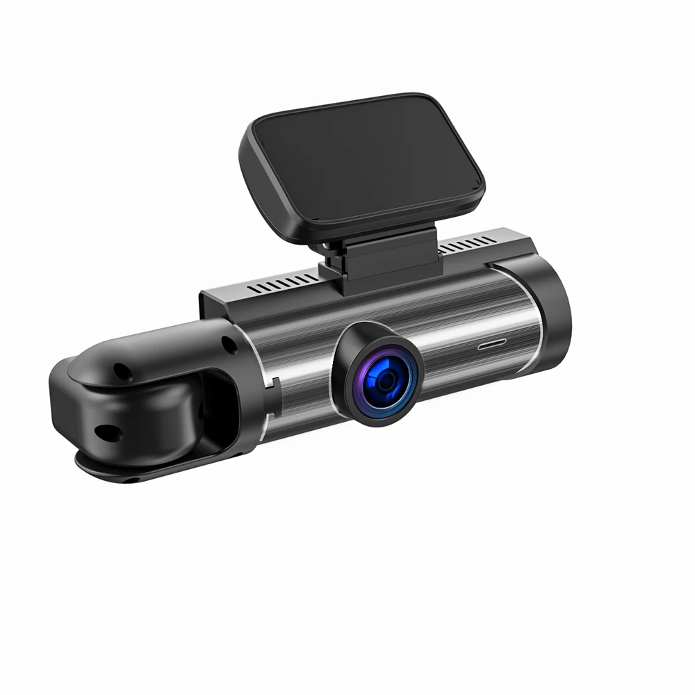 Duální autokamera se displejem – přední a interiérová kamera (1080p, noční vidění, 360°) 